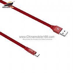 2.4A apagado automático del cable LED inteligente USB