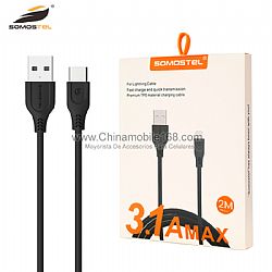 3.1A CABLE USB DE DATOS DE CARGA RÁPIDA PARA TIPO C, TiPO iPhone, TIPO V8