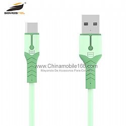 Mayoreo cable de datos de carga led 2.4A para V8/Type C/IPH