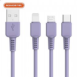 5V2A Cable usb de PVC de Macaron Color