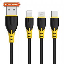 Cable USB de datos de doble color antirotura