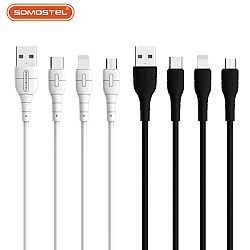 CABLE DE CARGA USB DE PVC PREMIUM SMS-BP13 2.1A