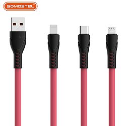 Cable de carga rápida de silicona 2A