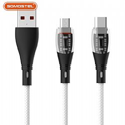 3A Transparent Fast Charging Data USB Cable