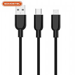 5.0 Bubbly Silicone Quick Charge Mobile Phone USB Cable