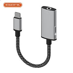 2 EN 1 CABLE ADAPTADOR DE MÚSICA + CARGA