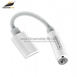 SMS-BZ04 good quality 105mm length type-c interface compact 3.5mm audio jack adapter for smartphone