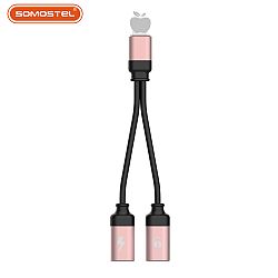 Cable adaptador de puerto dual 2 en 1 compatible con todos los dispositivos de interfaz I-PH