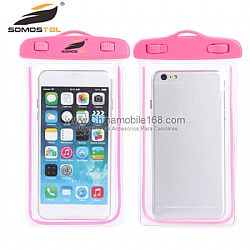 Universal Cell Phone Waterproof Bags Wholesale Rose Red