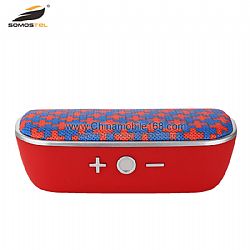 Mini speaker de bluetooth con diseño tela soporte de tarjeta TF, AUX