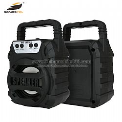 Private Mold Wireless Portable Mini Speaker With Drawbar And LED Light