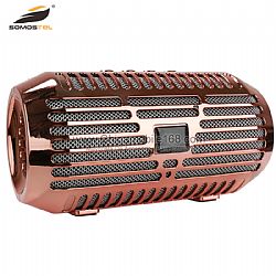 Electroplating finish wireless portable mini speaker with TWS linking