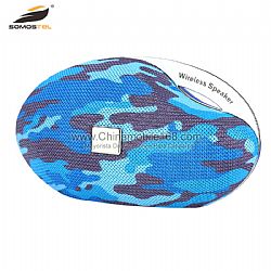 Cotton braided finish wireless pairable speaker with TWS linking