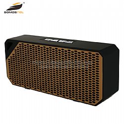 Parlante altavoz de bluetooth de rejilla de moda compatible con la función de radio FM