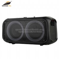 RX-6248 Altavoz Bluetooth portátil de 30W con doble 6.5" subwoofer de graves pesados