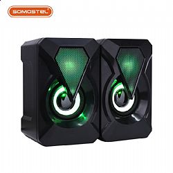 MINI Colorful Computer Speakers with 3.5MM and USB Plug for Home/Party/Travel