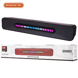 RGB light wireless bluetooth speaker and alarm clock function with digital display