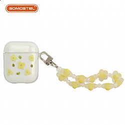 Single Side Buckle TPU painted wireless headphone protector case with Bracelets
