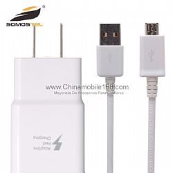 EU US Plug Fast Charger + USB Cable for Samsung Galaxy Note 4 S6 EDGE