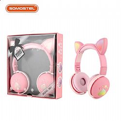 BK-1 Gaming Headset Surround Sound Cat Ear LED Headphone