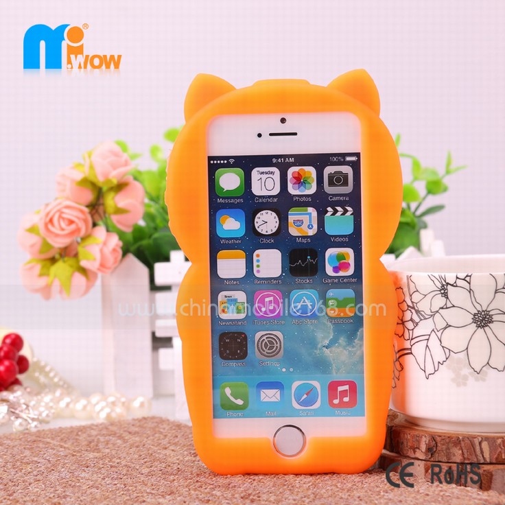 iphone 5s cartoon cat silicon cases smartphone cases