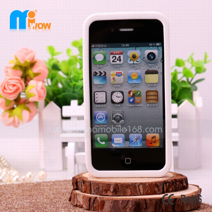 3D cross Style silicone cases i phone case 4