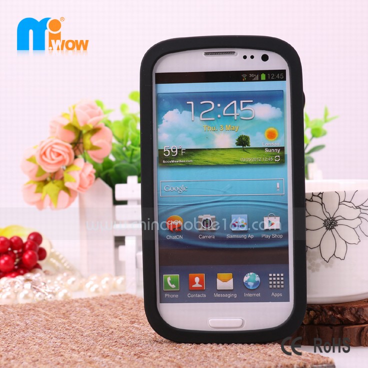 3D silicone cases samsung phone accessories black