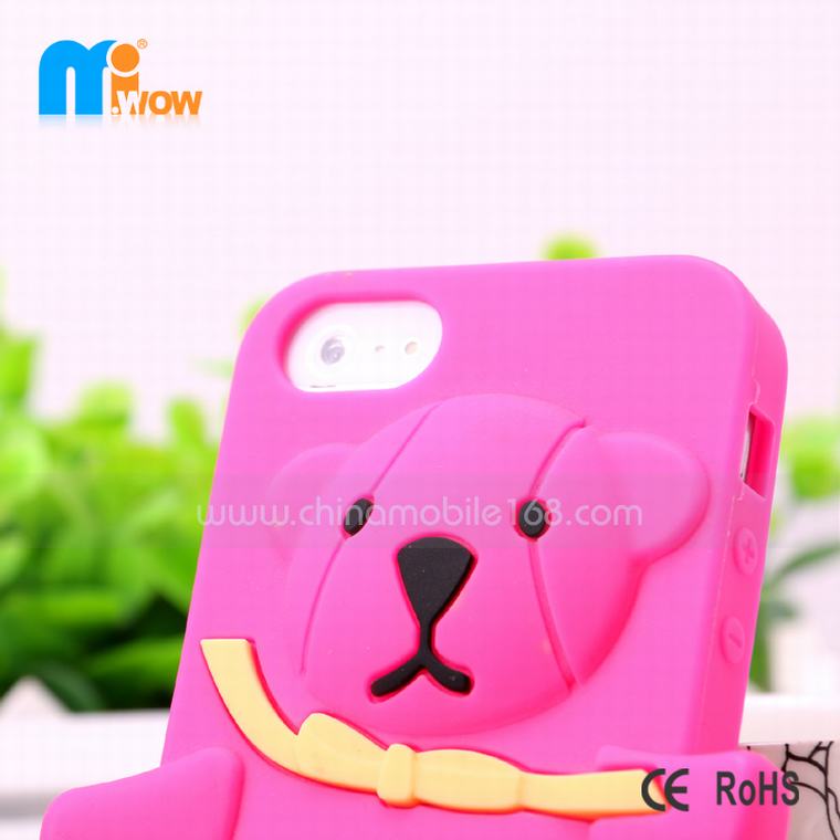 iphone 5 3D cartoon silicone phones cases