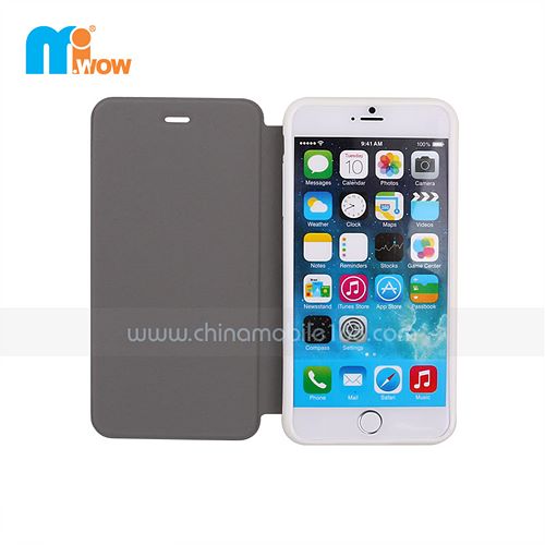 Pink Leather Flip Case for iPhone 6 Plus