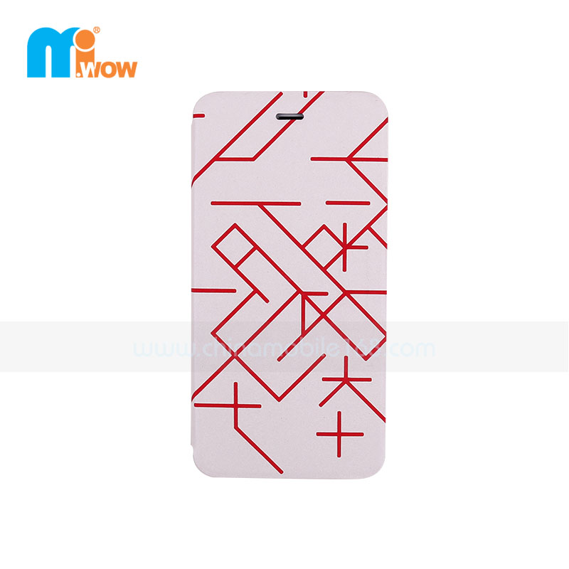 Pink Leather Flip Case for iPhone 6 Plus