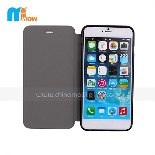 Blue Laser Flip Cover Case for Iphone 6 plus