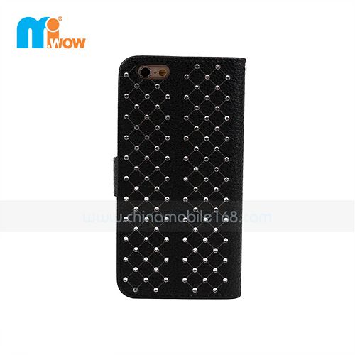 Black Leather Case for iPhone 6