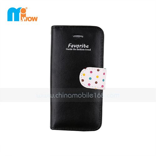 Black Wallet Card Holder Flip Case