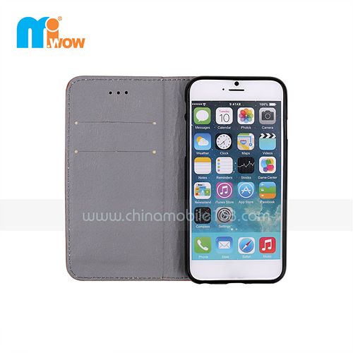 Business Magnetic Stand Flip Case For Iphone 6