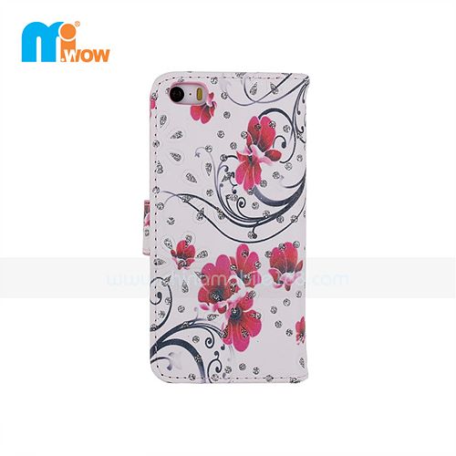 Floral Pattern Stand Wallet for Iphone 6