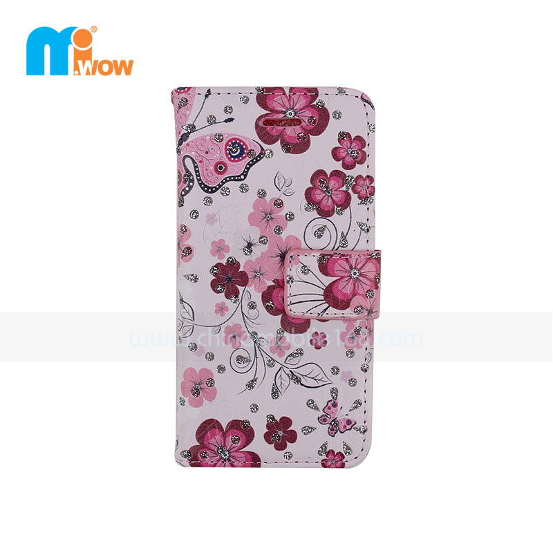 Floral Pattern Stand Wallet for Iphone 6