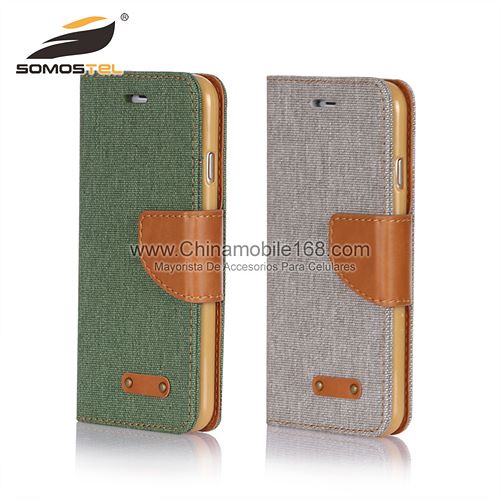 Canvas Folio Flip Stand Case