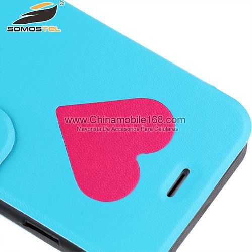 heart shape folio case for Iphone 6