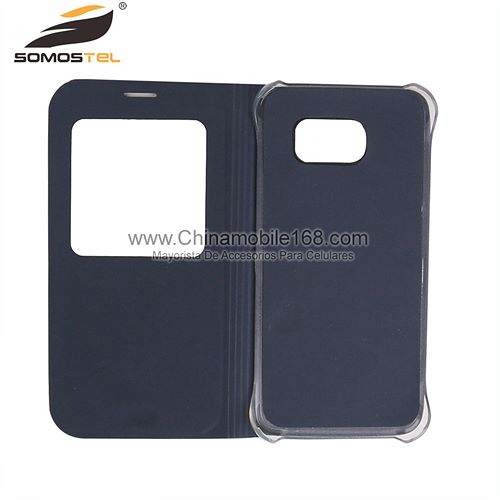 Window view folio case for Samsung S6