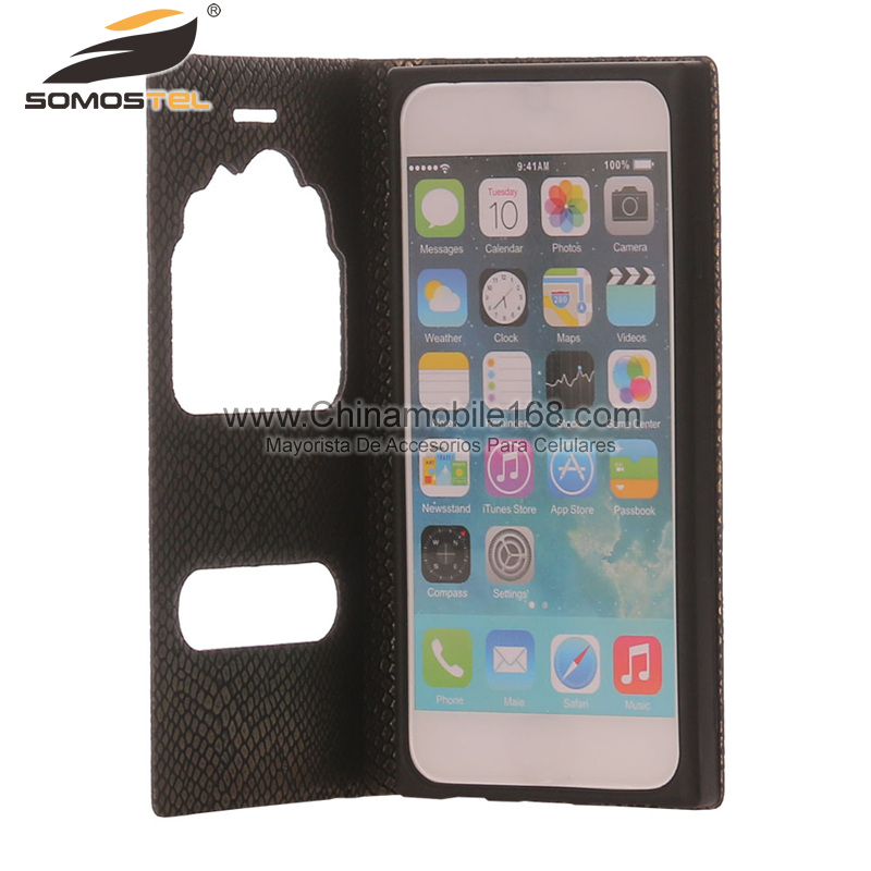 window view flip stand phone case wholesale