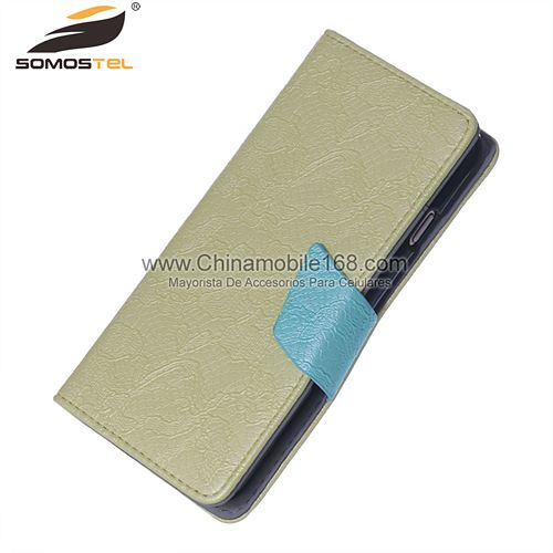 Hit Color Design PU Leather Flip Phone Case