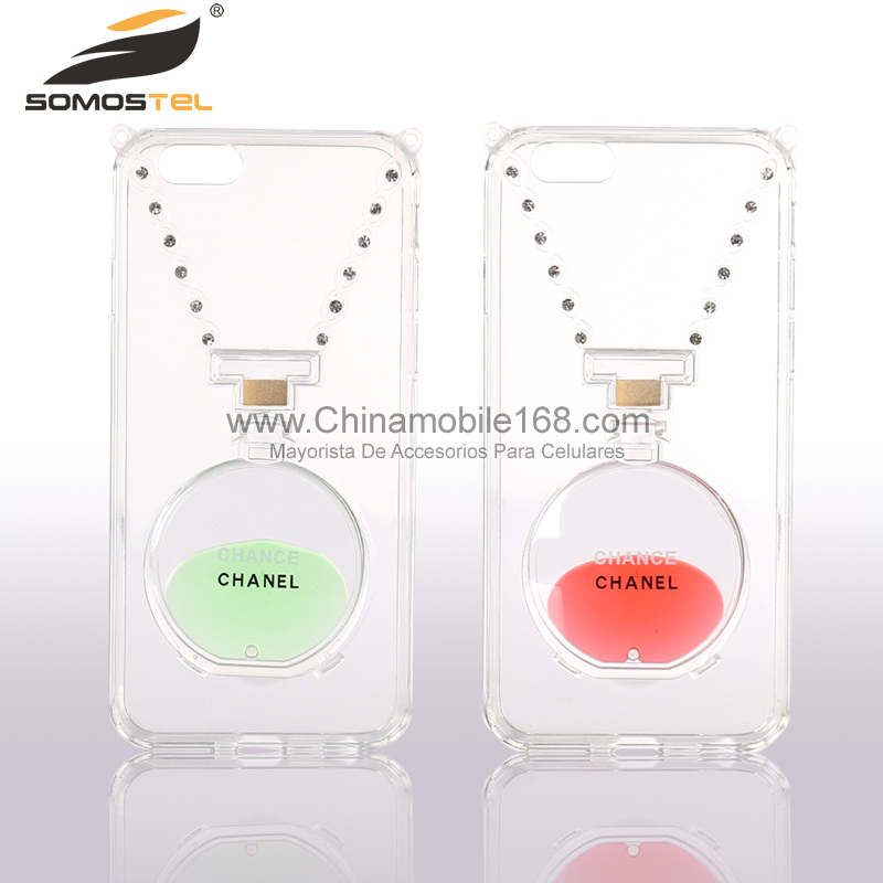 perfume shape quicksand case