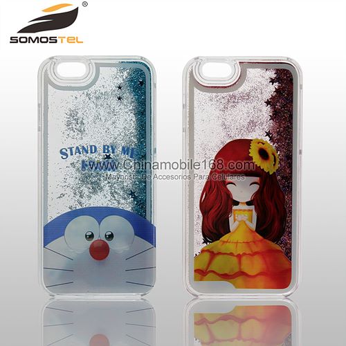 Cute Star Girls Fluid Quicksand cell phone case