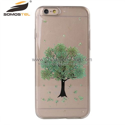 Handmade tree pressed flowers phone case for Samsung