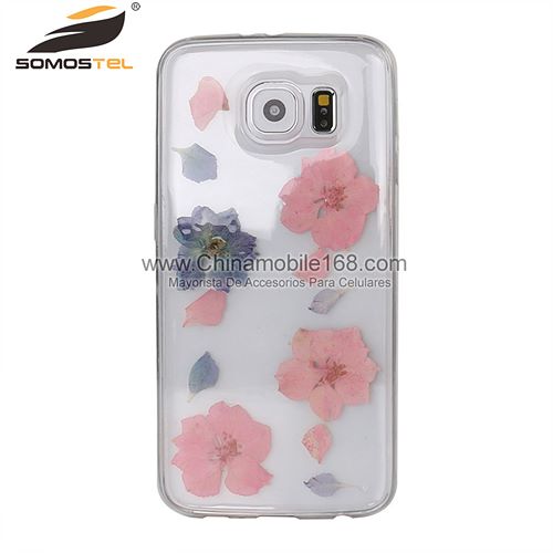 fundas para celular de la flor para Samsung