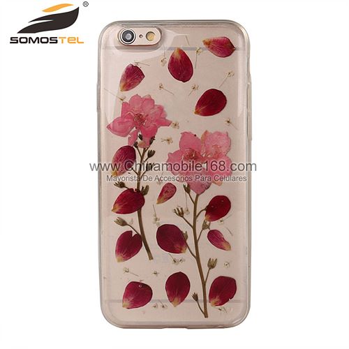 Handmade dried flower phone case