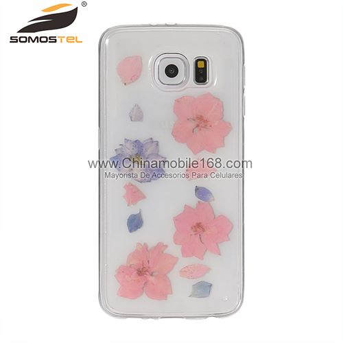 flower pressed phone case