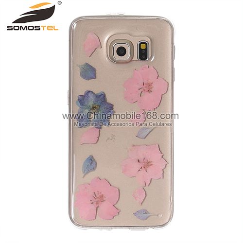 flower pressed phone case