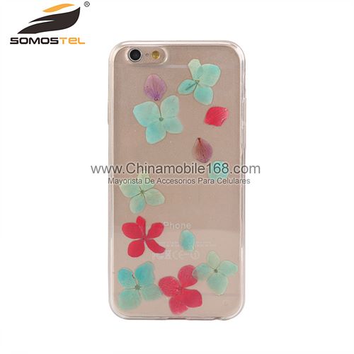 Handmade pressed flowers phone case