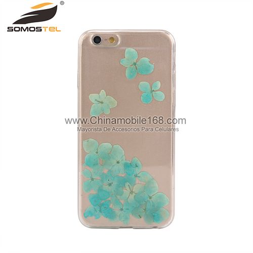 Handmade pressed flowers phone case